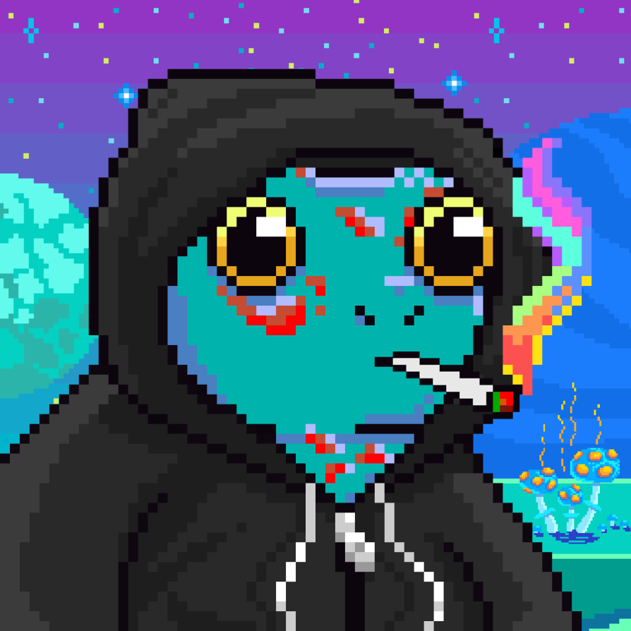 Trippy Toad Black Hoodie