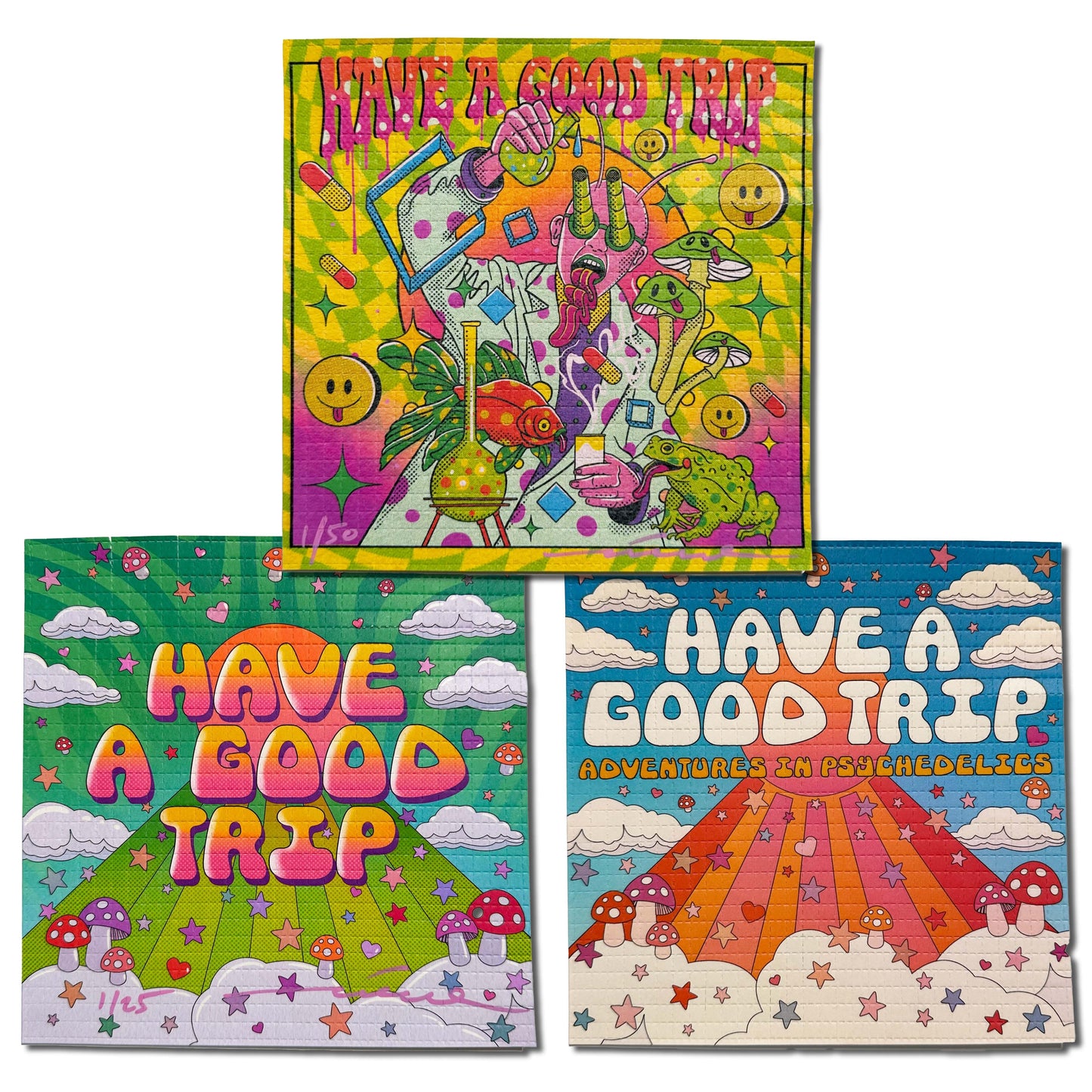 3 Print Set of Good Trip Blotters (Bundle Edition of 10)