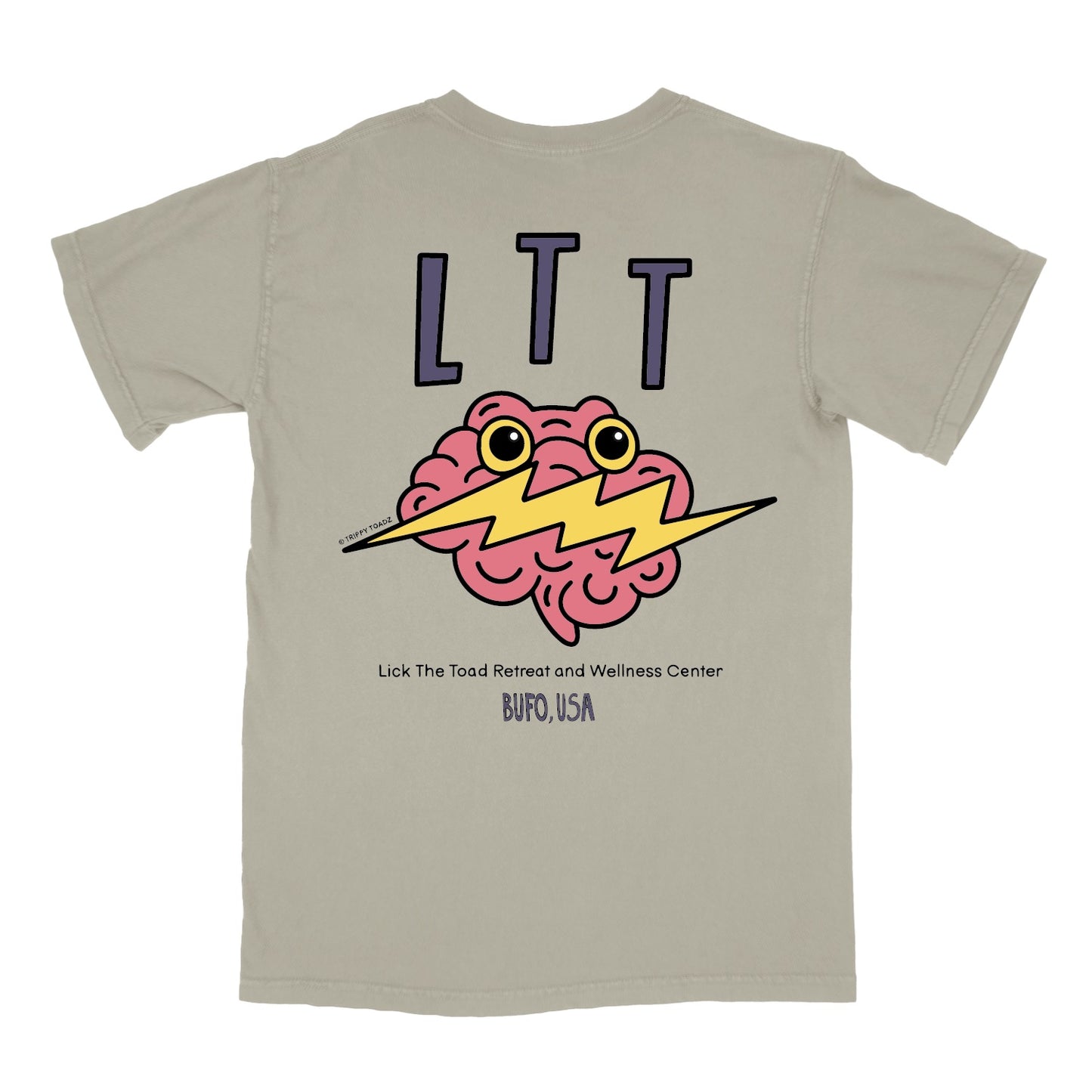 Lick The Toad Retreat and Wellness Center Tee (Black or Sand)