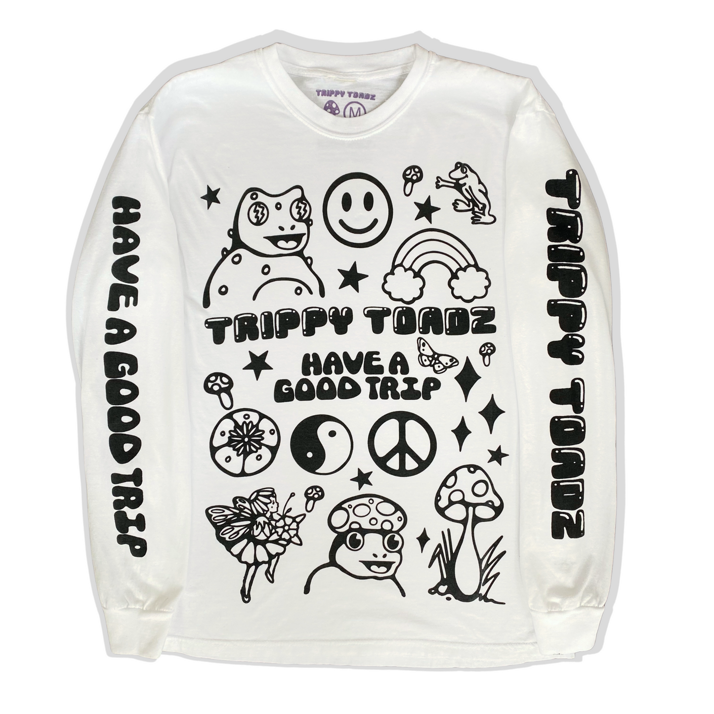 Trippy Toad Longsleeve (White or Black)
